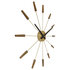 NeXtime NE-2610BR Grote Wandklok - 58cm - Stille Klok -Walnoot Hout - "Plug-Inn"_