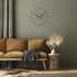 NeXtime NE-2610BR Grote Wandklok - 58cm - Stille Klok -Walnoot Hout - "Plug-Inn"_