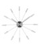 NeXtime NE-2610ZI Wandklok Dia. 58 Cm, Metaal, Zilver, 'Plug Inn'_