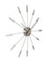 NeXtime NE-2610ZI Wandklok Dia. 58 Cm, Metaal, Zilver, 'Plug Inn'_