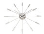 NeXtime NE-2610ZI Wandklok Dia. 58 Cm, Metaal, Zilver, 'Plug Inn'_