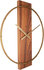 NeXtime NE-3195BR Wandklok 50.8x58.2x4.3, Hout/Steel, Bruin_