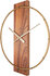 NeXtime NE-3195BR Wandklok 50.8x58.2x4.3, Hout/Steel, Bruin_
