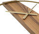 NeXtime NE-3195BR Wandklok 50.8x58.2x4.3, Hout/Steel, Bruin_