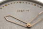 NeXtime NE-3197GS Wandklok Dia. 35 Cm, Polyresin, Grijs_