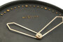 NeXtime NE-3197ZW Wandklok Dia. 35 Cm, Polyresin, Zwart_