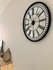NeXtime NE-3255 Wandklok Cleopatra Mirror Dia 56cm Glas Zwart_