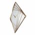 NeXtime NE-3268 Turning Square Wandklok Groot 85 cm Goud/Wit/Metaal_