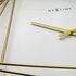 NeXtime NE-3268 Turning Square Wandklok Groot 85 cm Goud/Wit/Metaal_