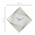 NeXtime NE-3268 Turning Square Wandklok Groot 85 cm Goud/Wit/Metaal_