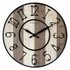 NeXtime NE-3279BR Grote Wandklok Oxford 50 cm Hout/Zwart Metaal_