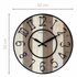 NeXtime NE-3279BR Grote Wandklok Oxford 50 cm Hout/Zwart Metaal_