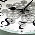NeXtime NE-3282WI Gear Klok Henry 50 cm + Bewegende Tandwielen Wit_