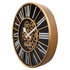 NeXtime NE-3283ZW Gear Klok William + Bewegende Tandwielen 50 cm Zwart_