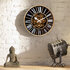 NeXtime NE-3283ZW Gear Klok William + Bewegende Tandwielen 50 cm Zwart_