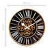 NeXtime NE-3283ZW Gear Klok William + Bewegende Tandwielen 50 cm Zwart_