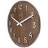 NeXtime NE-3284BR Grote Wandklok - 50cm- Stille Klok - Walnoot Hout - "Precious"_