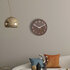 NeXtime NE-3284BR Grote Wandklok - 50cm- Stille Klok - Walnoot Hout - "Precious"_