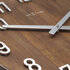 NeXtime NE-3284BR Grote Wandklok - 50cm- Stille Klok - Walnoot Hout - "Precious"_