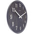 NeXtime NE-3284ZW Grote Wandklok - 50cm- Stille Klok - Walnoot - Zwart - "Precious"_