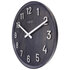 NeXtime NE-3284ZW Grote Wandklok - 50cm- Stille Klok - Walnoot - Zwart - "Precious"_
