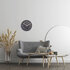 NeXtime NE-3284ZW Grote Wandklok - 50cm- Stille Klok - Walnoot - Zwart - "Precious"_
