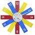 NeXtime NE-3285DI Design Wandklok - 40cm- Stille Klok - Multicolor - Acryl - "Plexi"_