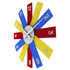 NeXtime NE-3285DI Design Wandklok - 40cm- Stille Klok - Multicolor - Acryl - "Plexi"_