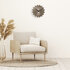 NeXtime NE-3286BR Metalen Wandklok - 40cm - Stille Klok - Bruin - Metaal - "Sunny"_