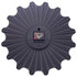 NeXtime NE-3286BR Metalen Wandklok - 40cm - Stille Klok - Bruin - Metaal - "Sunny"_