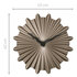 NeXtime NE-3286BR Metalen Wandklok - 40cm - Stille Klok - Bruin - Metaal - "Sunny"_