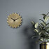 NeXtime NE-3286GO Metalen Wandklok - 40cm - Stille Klok - Goud - "Sunny"_