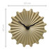 NeXtime NE-3286GO Metalen Wandklok - 40cm - Stille Klok - Goud - "Sunny"_