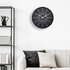 NeXtime NE-3287ZW Stille Wandklok - 40cm- Zwart - Metaal - "Excentric"_
