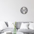 NeXtime NE-3289GS Metalen Wandklok - 40cm -Stille Klok - Metaal - "Reflection"_