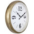 NeXtime NE-3290GO Landelijke Wandklok - 39cm - Stille Klok - Wit/ Goud- "Classic"_