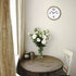 NeXtime NE-3290GO Landelijke Wandklok - 39cm - Stille Klok - Wit/ Goud- "Classic"_