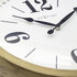 NeXtime NE-3290GO Landelijke Wandklok - 39cm - Stille Klok - Wit/ Goud- "Classic"_