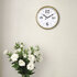 NeXtime NE-3290GO Landelijke Wandklok - 39cm - Stille Klok - Wit/ Goud- "Classic"_