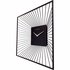 NeXtime Wandklok Vierkant 45x45x15 cm Zwart/Metaal_