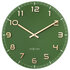 NeXtime NE-3314GC Wandklok Dia 40cm Groen Glas/Aluminium Classy Medium_