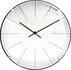 NeXtime NE-3506WI Wandklok Big Stripe Ø20 Glas Wit_