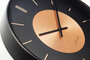NeXtime NE-3535CO Wandklok Retro II 25cm Zwart/koper Metaal_