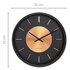 NeXtime NE-3535CO Wandklok Retro II 25cm Zwart/koper Metaal_