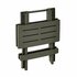 Pro Garden Campingtafel 50x43x43 Saliegroen/Kunststof_