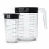 Brabantia Tasty+ Maatbeker Set 1L+250 ml Zwart/Transparant_