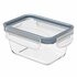 Rotho Clic & Lock Koelkast Bewaardoos 0.5L Horizon Blauw/Transparant/Glas_