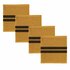 DDDDD Vaatdoeken 30x30 cm 3 Stuks Okergeel/Zwart/Katoen_