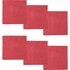 DDDDD Microvezeldoek Billie 30x30 cm 6 Stuks Rood_