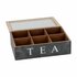 Daily Home TEA Theedoos met 6 Vakken MDF/Glas_